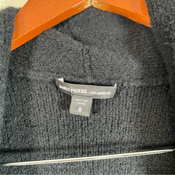 Standard James Perse Women’s Open Cardigan Sweater Black Size 0 XS WBSB2507 - Picture 3 of 6